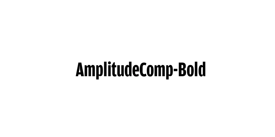 Fonte AmplitudeComp-Bold