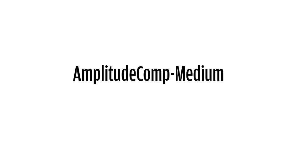 Fonte AmplitudeComp-Medium
