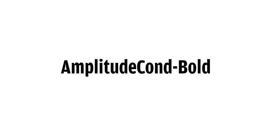 Fonte AmplitudeCond-Bold
