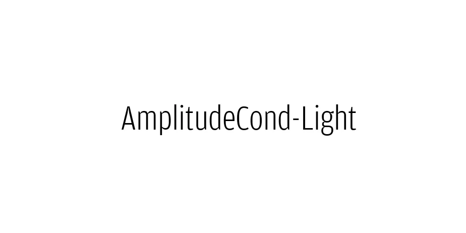 Fonte AmplitudeCond-Light