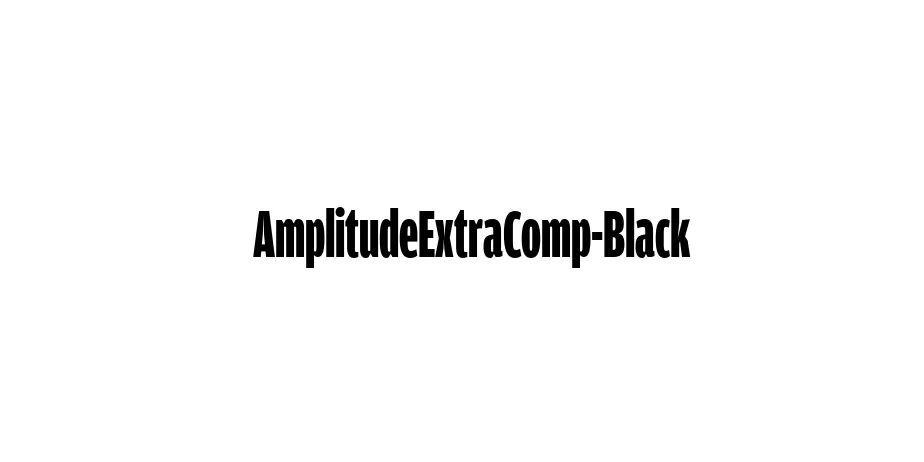 Fonte AmplitudeExtraComp-Black