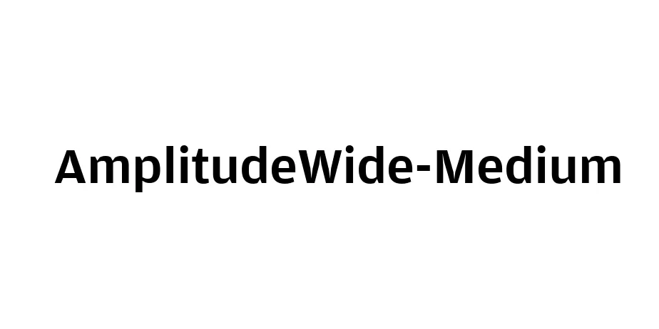 Fonte AmplitudeWide-Medium