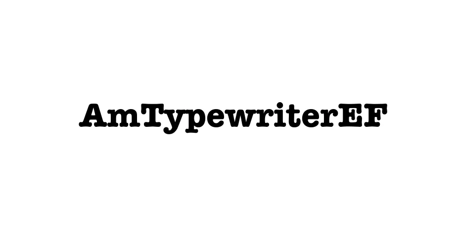 Fonte AmTypewriterEF