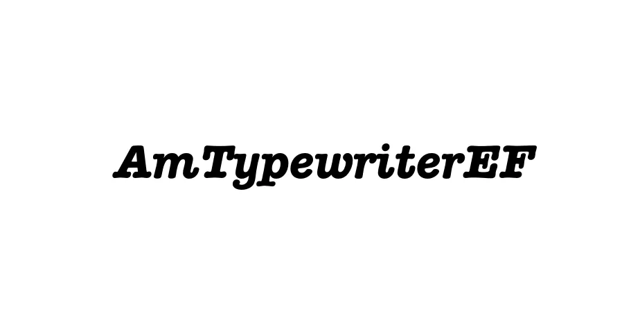 Fonte AmTypewriterEF