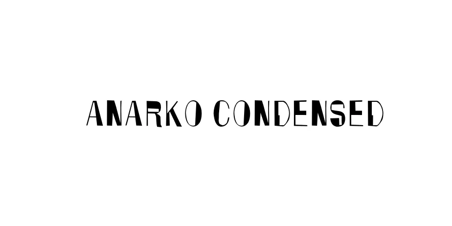 Fonte Anarko Condensed