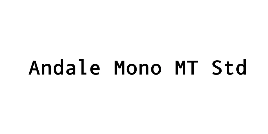 Fonte Andale Mono MT Std