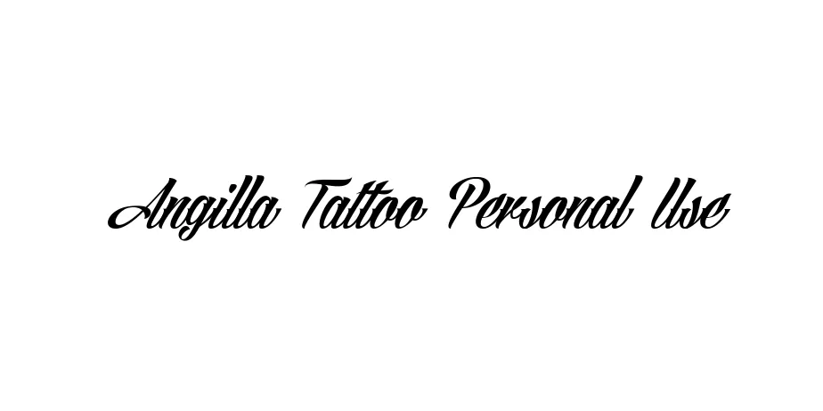 Fonte Angilla Tattoo Personal Use