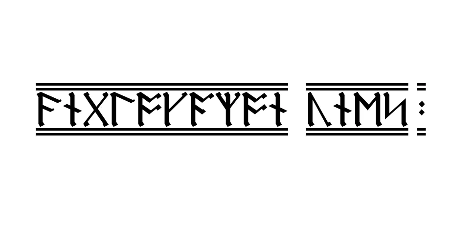 Fonte AngloSaxon Runes-2