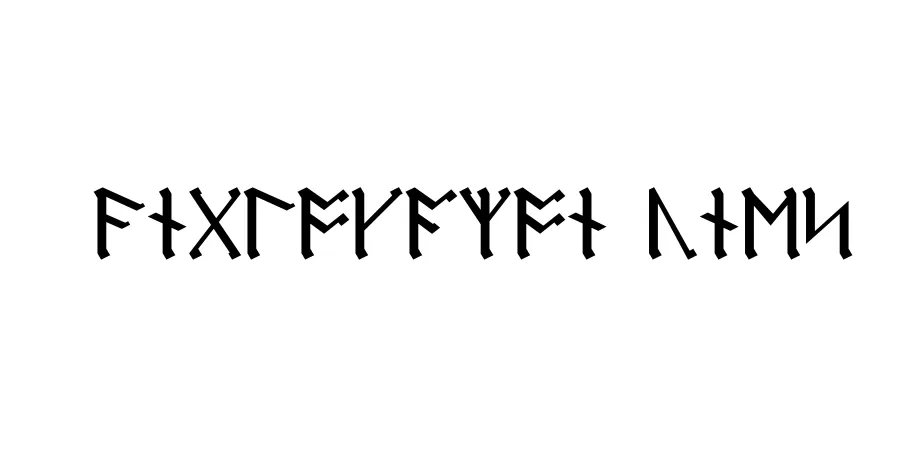 Fonte AngloSaxon Runes