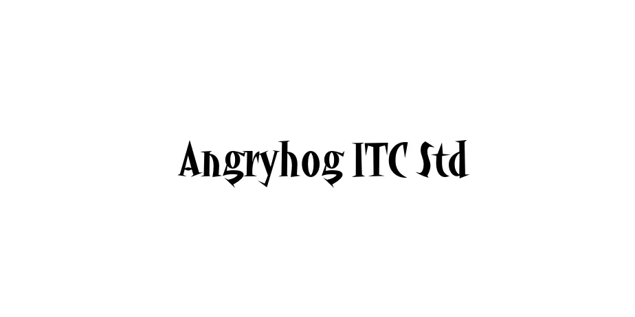 Fonte Angryhog ITC Std