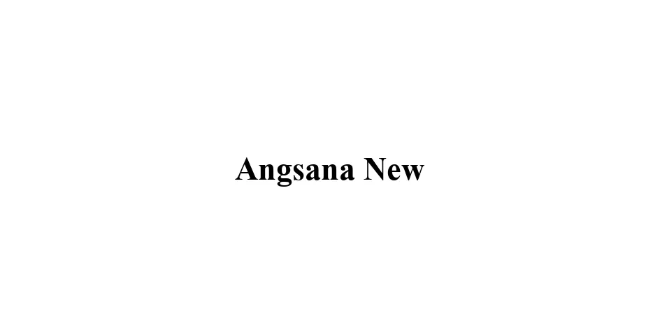 Fonte Angsana New