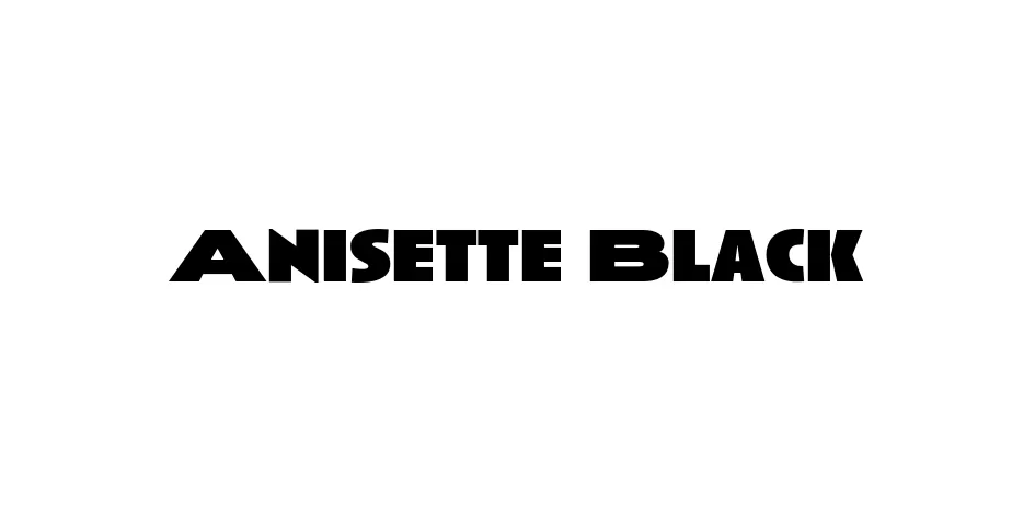 Fonte Anisette Black