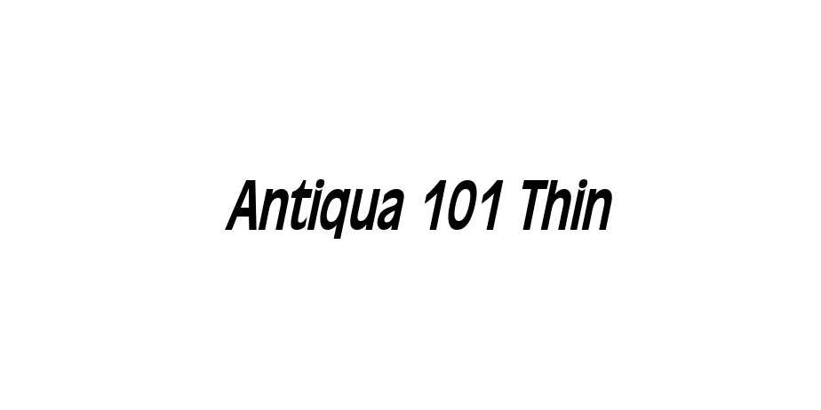 Fonte Antiqua 101 Thin