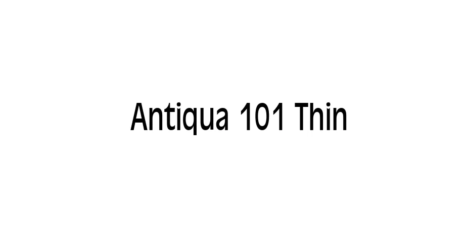 Fonte Antiqua 101 Thin