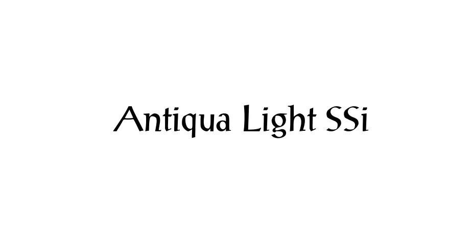 Fonte Antiqua Light SSi