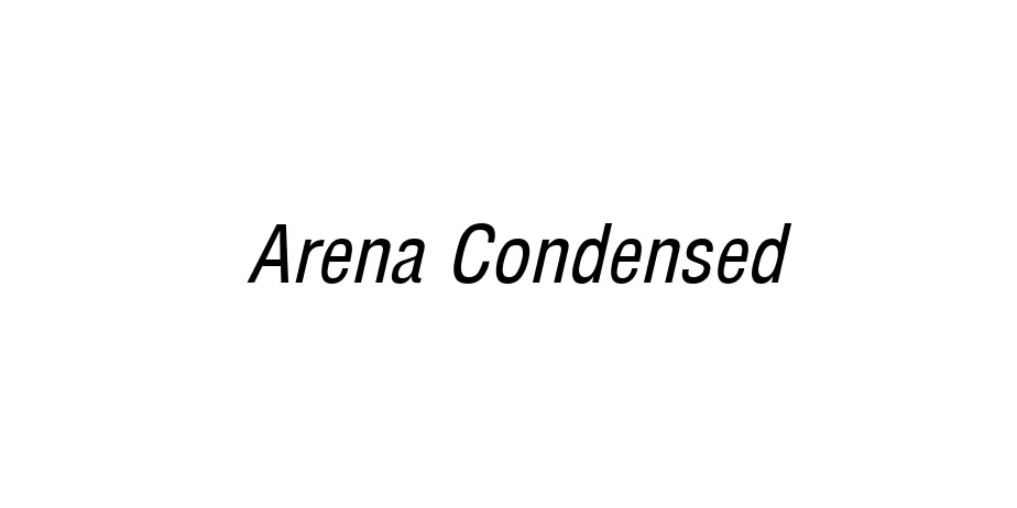 Fonte Arena Condensed