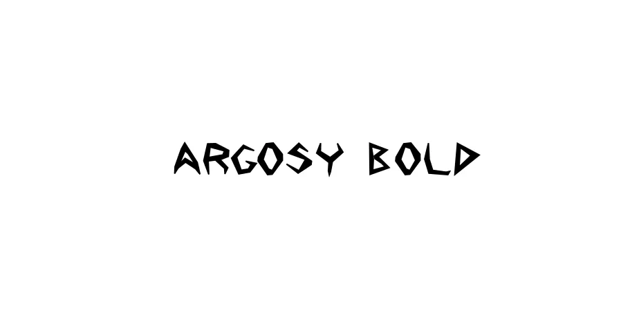 Fonte Argosy Bold