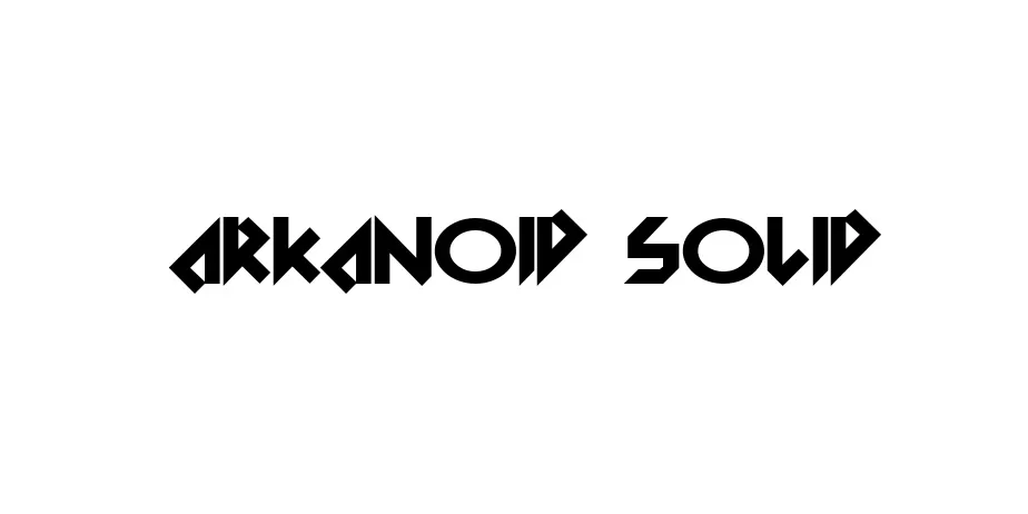 Fonte Arkanoid Solid
