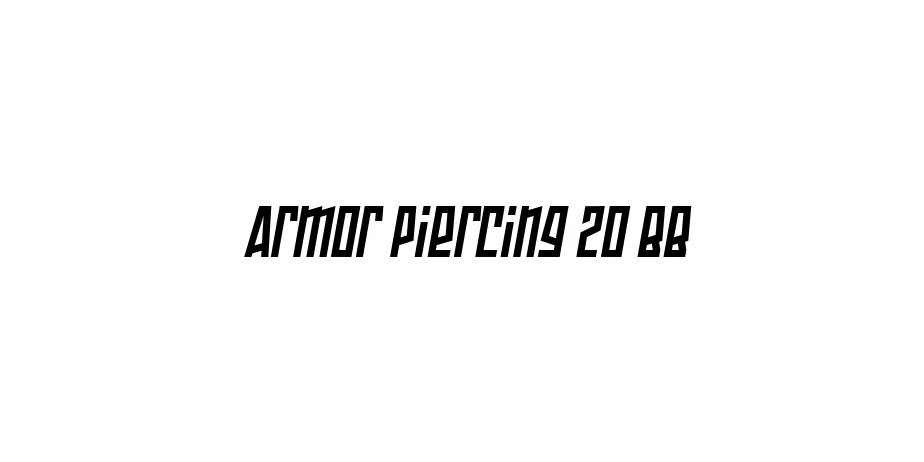 Fonte Armor Piercing 20 BB