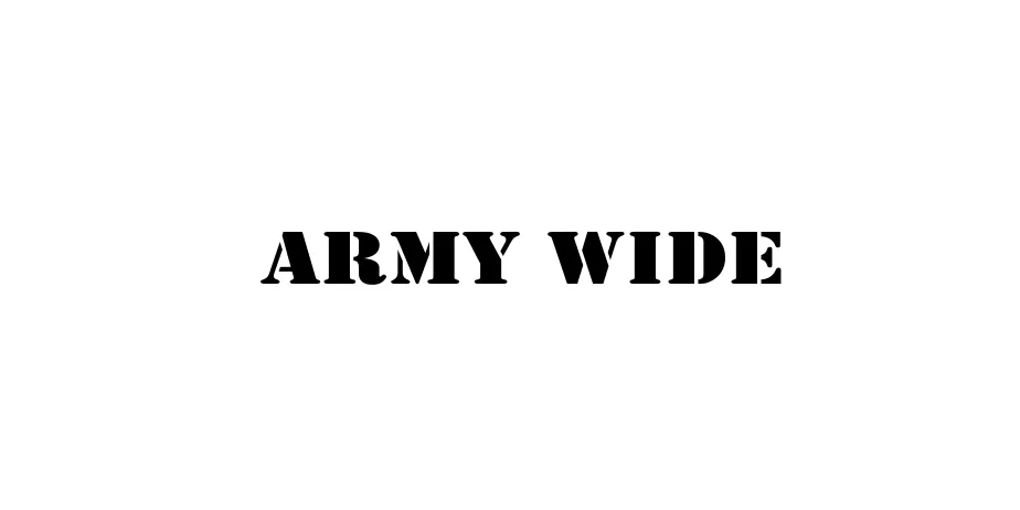 Fonte Army Wide