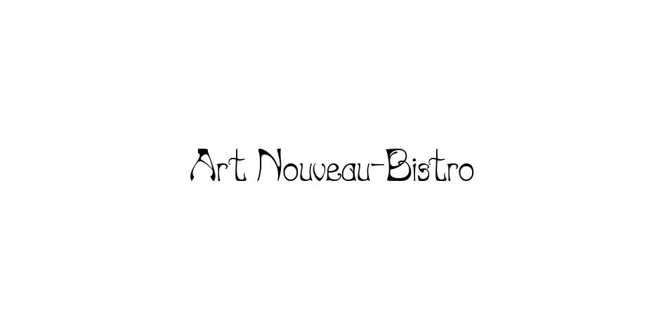 Fonte Art Nouveau-Bistro