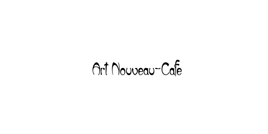 Fonte Art Nouveau-Cafe