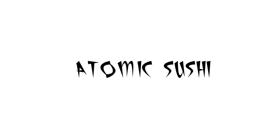Fonte Atomic Sushi
