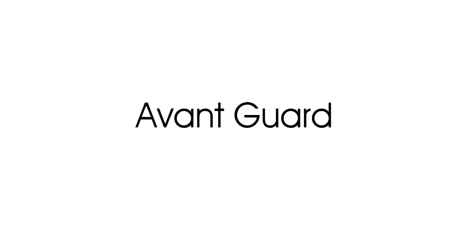 Fonte Avant Guard