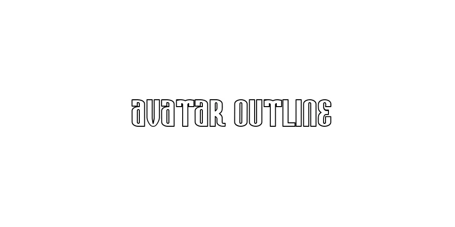 Fonte Avatar Outline