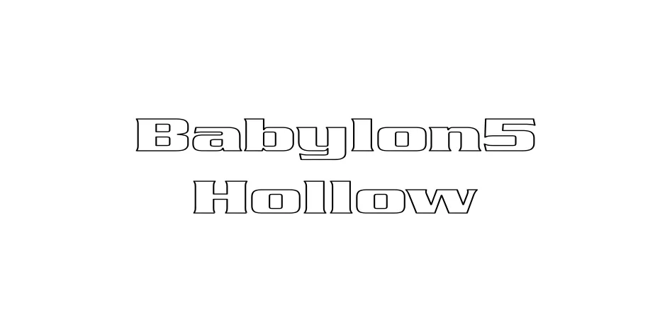 Fonte Babylon5 Hollow