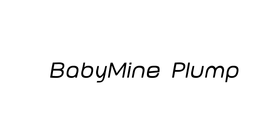 Fonte BabyMine Plump