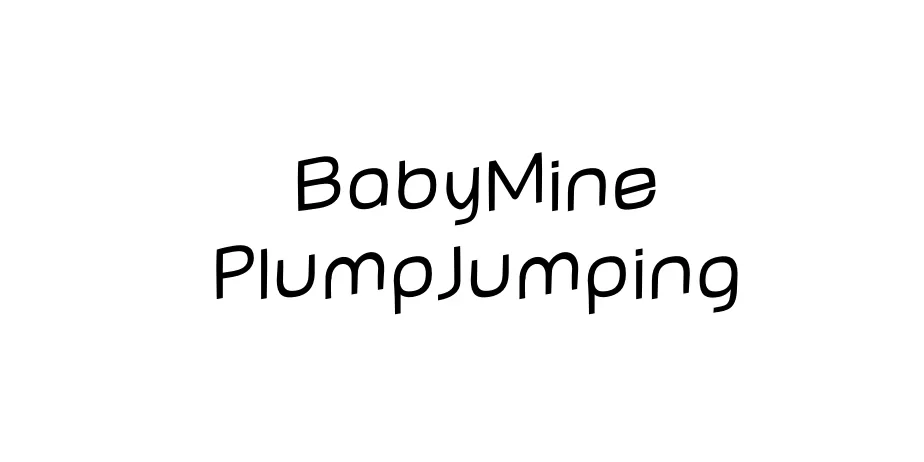 Fonte BabyMine PlumpJumping