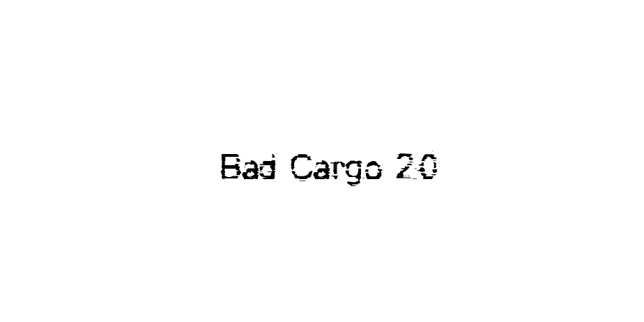 Fonte Bad Cargo 20