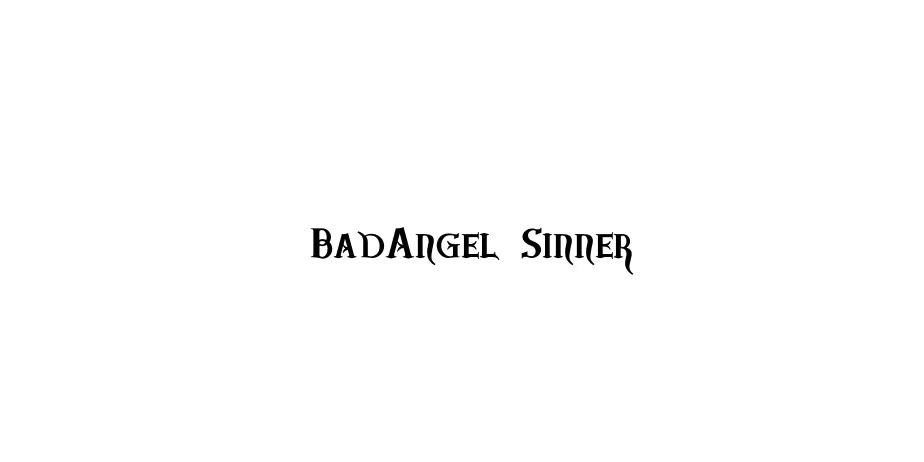 Fonte BadAngel Sinner