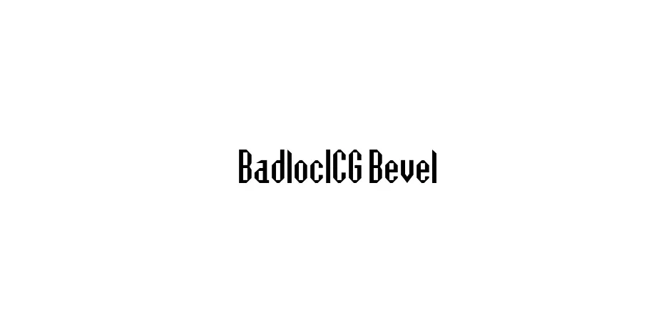 Fonte BadlocICG Bevel