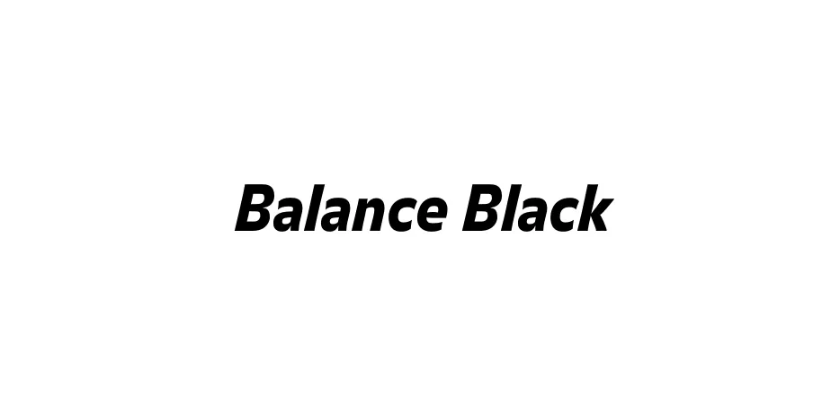 Fonte Balance Black