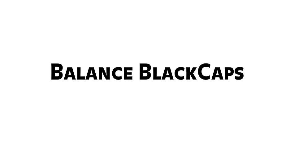 Fonte Balance BlackCaps