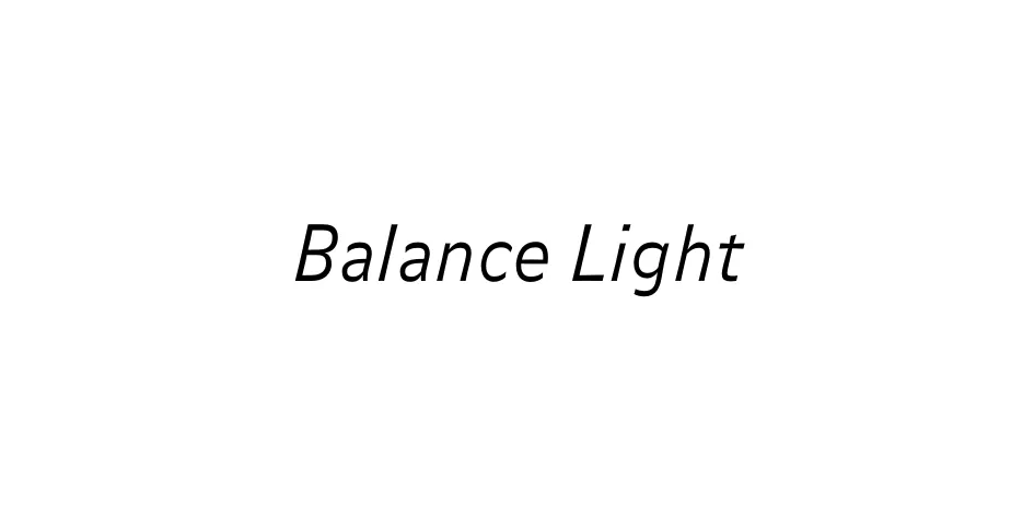 Fonte Balance Light