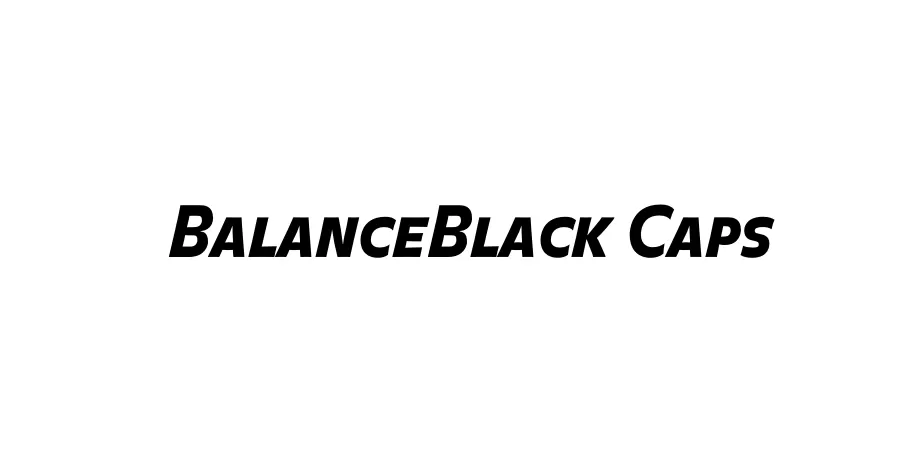 Fonte BalanceBlack Caps