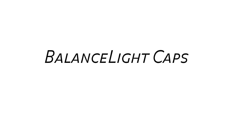 Fonte BalanceLight Caps