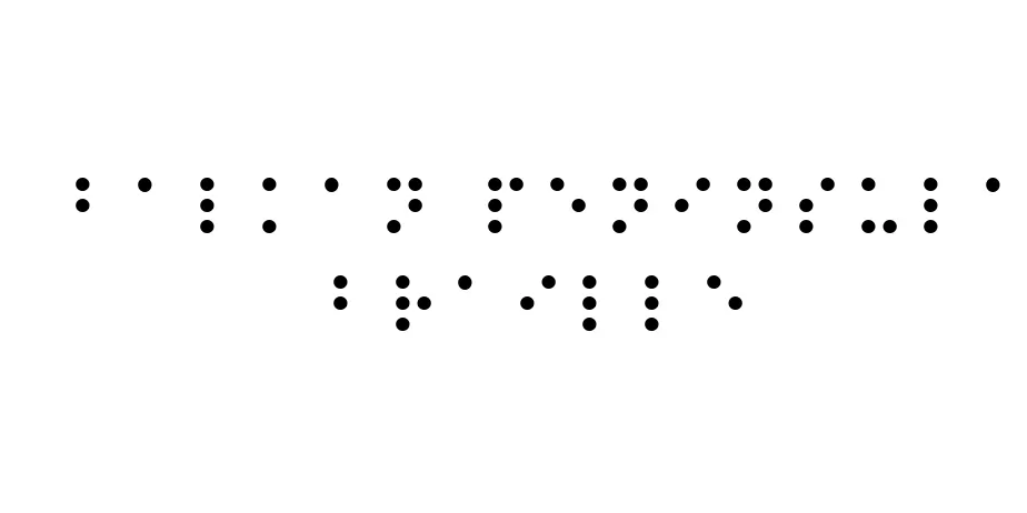 Fonte Balkan Peninsula Braille