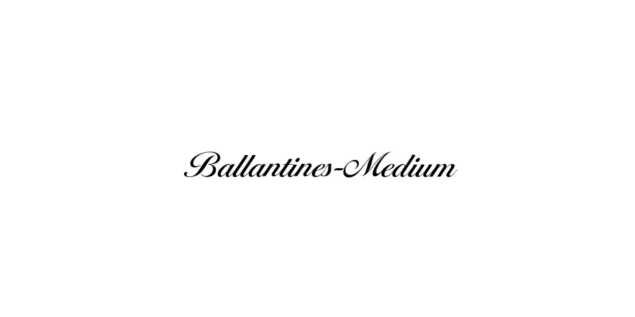 Fonte Ballantines-Medium