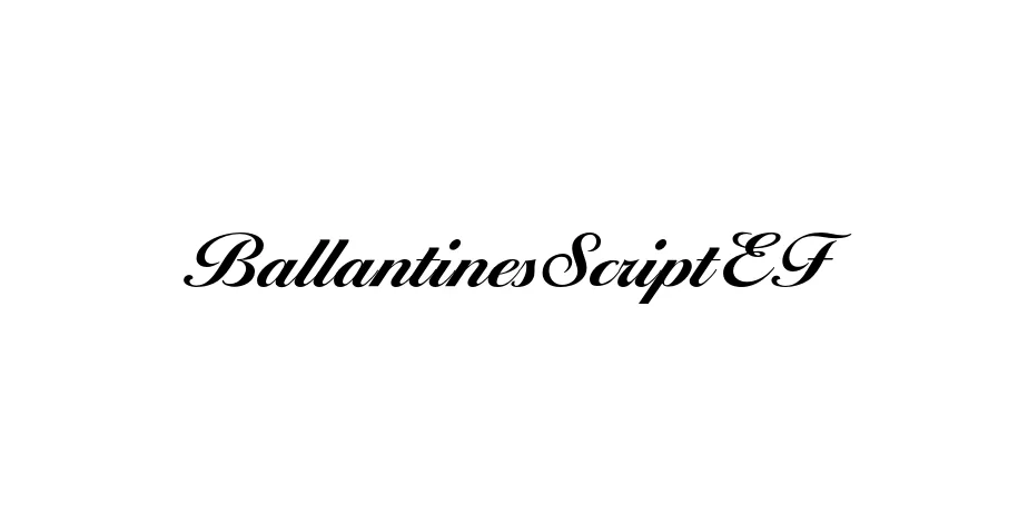 Fonte BallantinesScriptEF