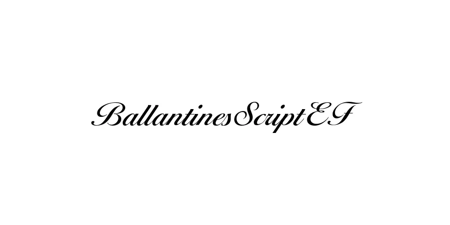 Fonte BallantinesScriptEF