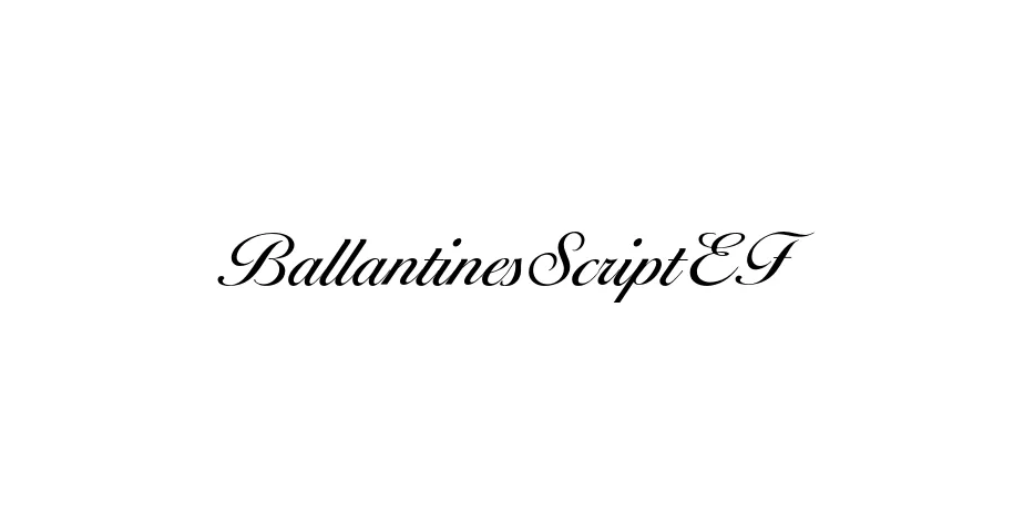 Fonte BallantinesScriptEF