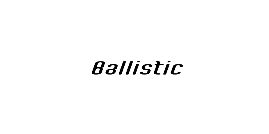 Fonte Ballistic