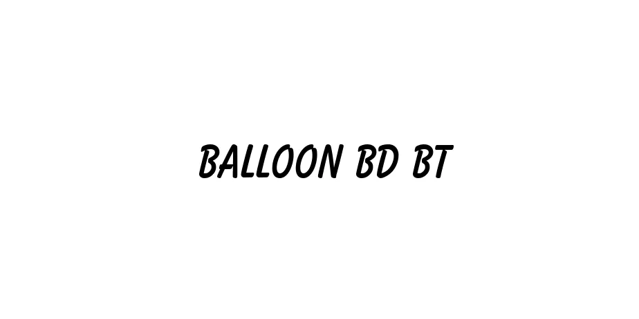 Fonte Balloon Bd BT
