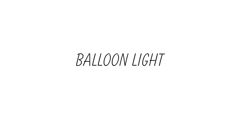 Fonte Balloon Light