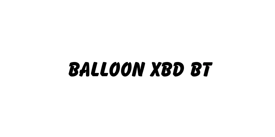 Fonte Balloon XBd BT