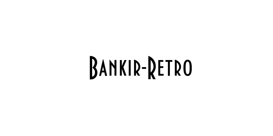 Fonte Bankir-Retro